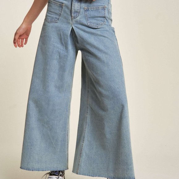 Davi & Dani Geo-pleated Elastic Waistband Pants main image 1
